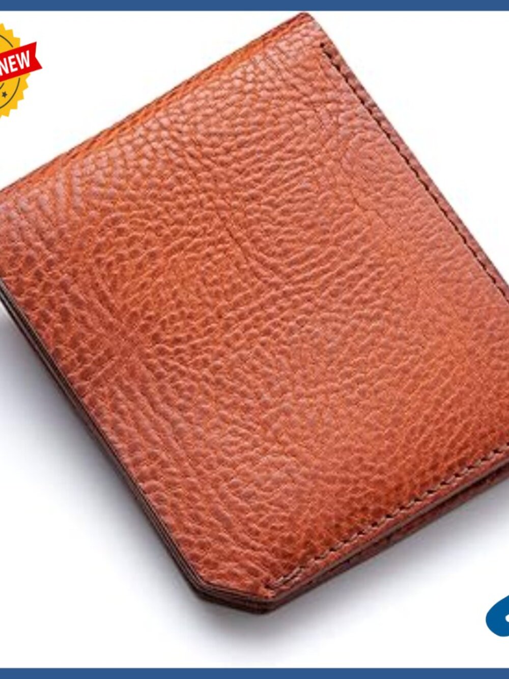 Handmade Full Grain Leather Slim Bifold Wallet for Men with 7 Card Slots